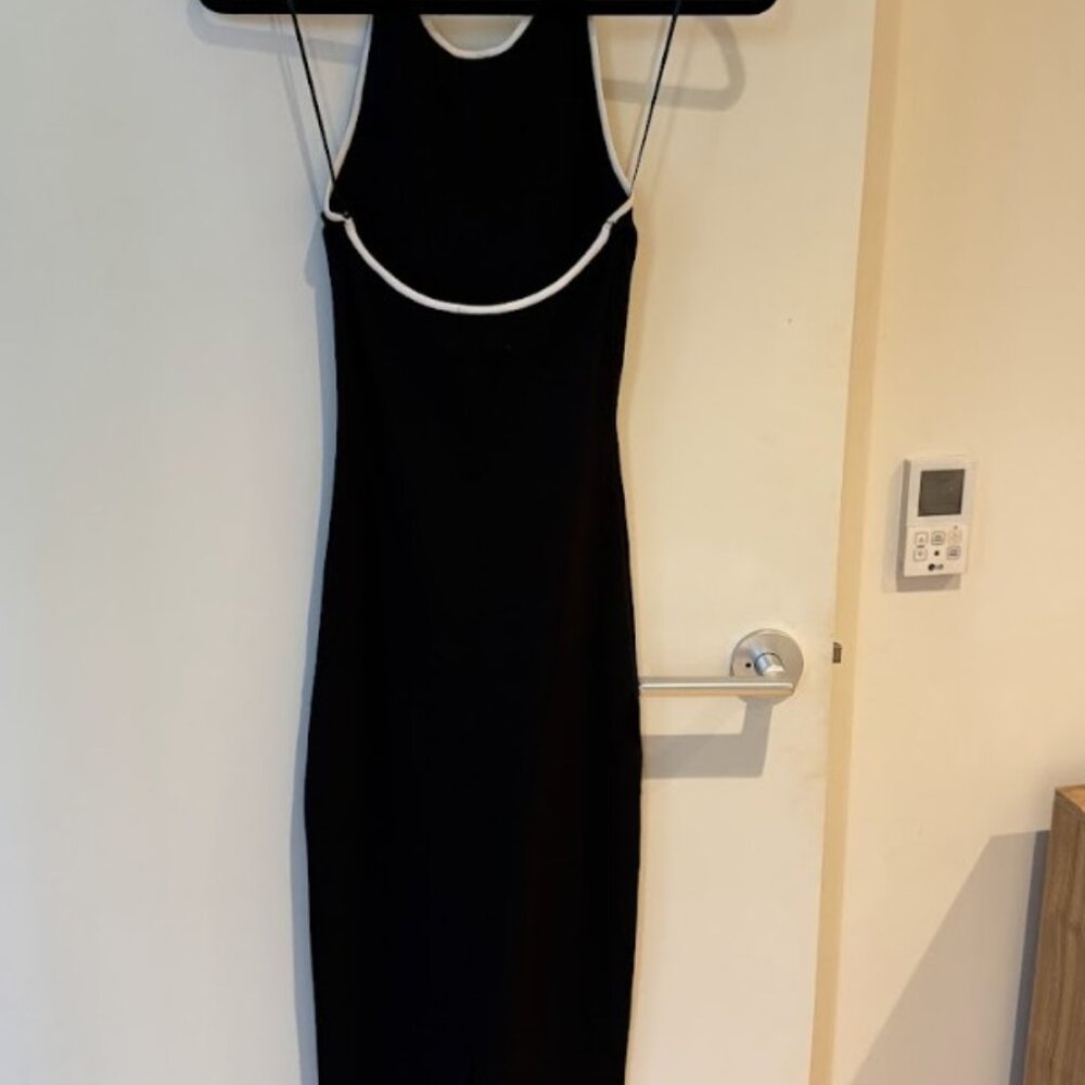 DISSH KARLIE BLACK BIND HALTER KNIT DRESS - Picture 5 of 7